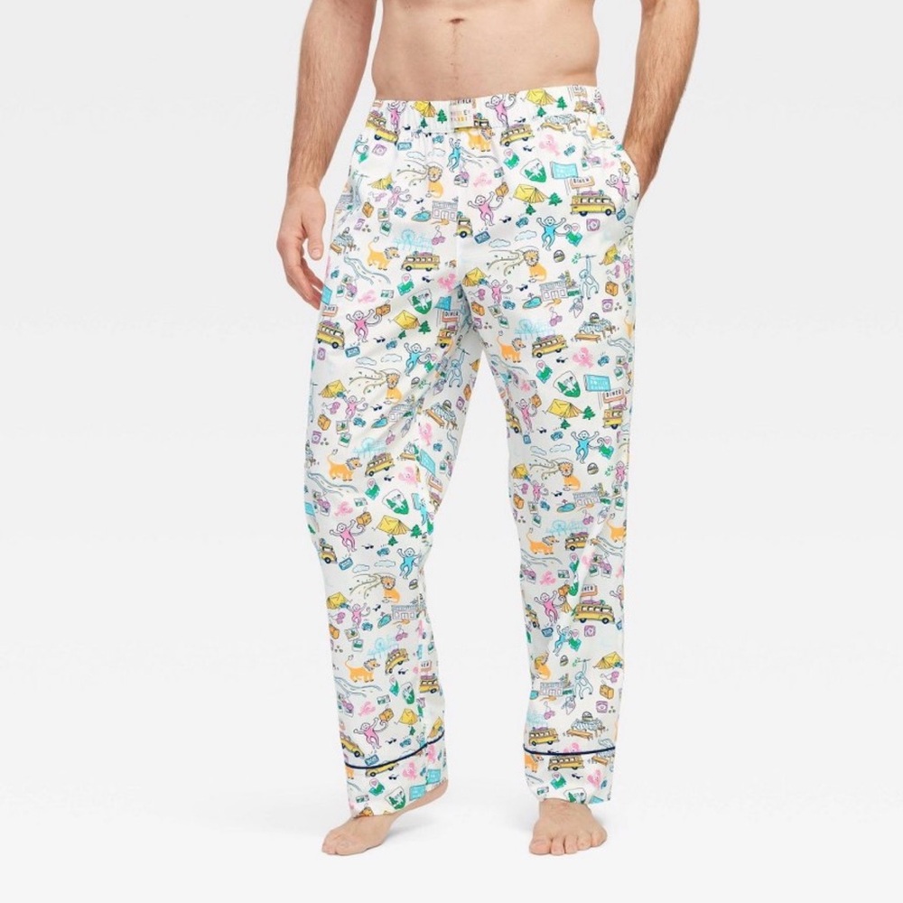 Roller Rabbit White Multicolor Camp-Illustration … - image 3